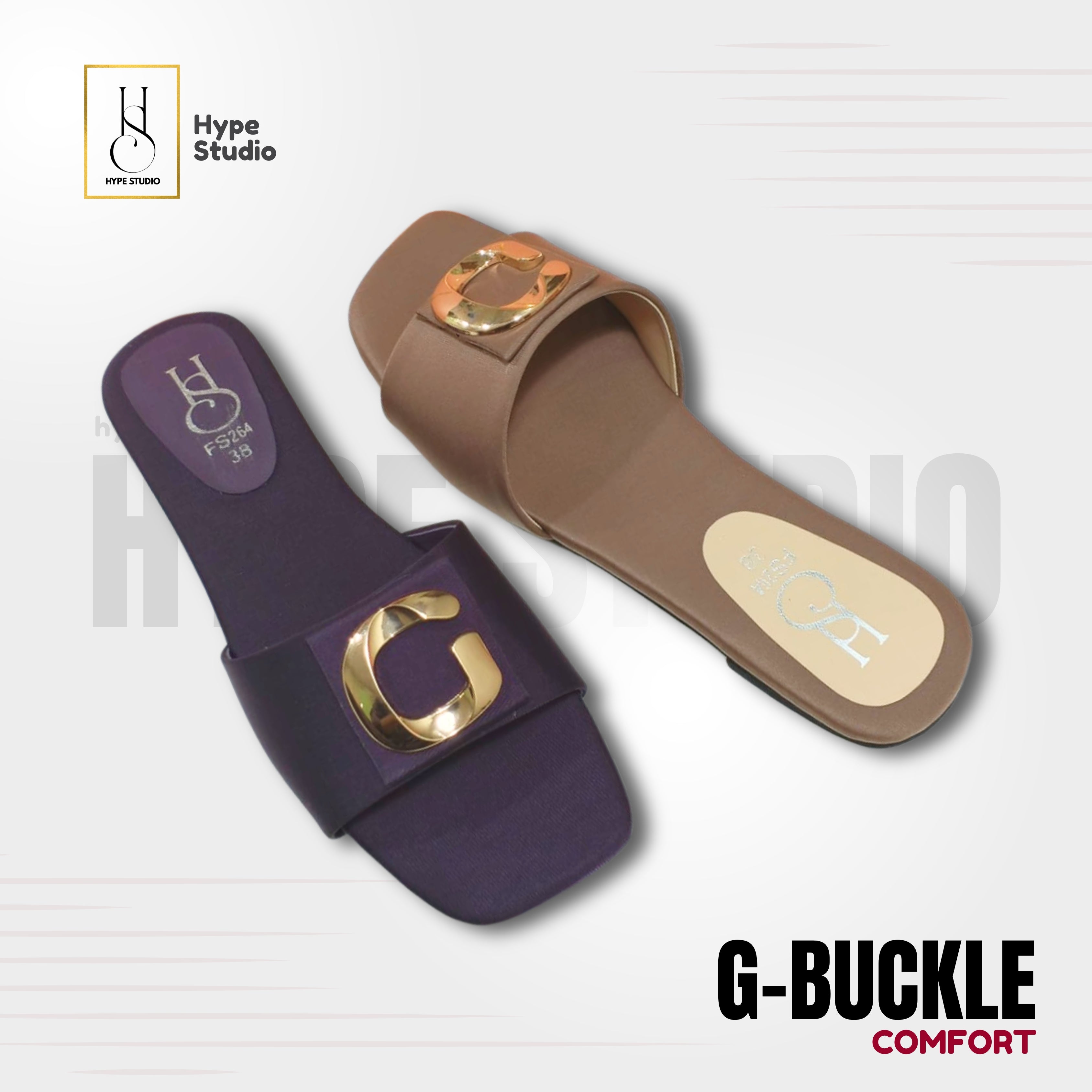 G-Buckle Comfort - Brown